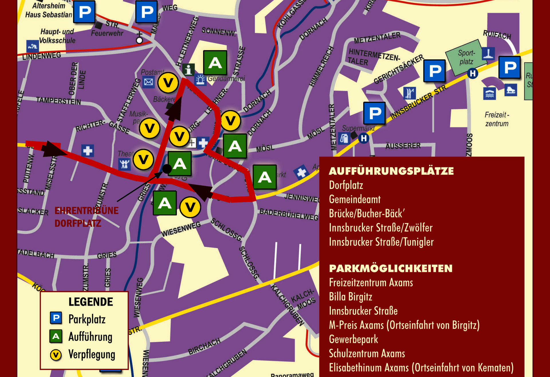 Umzugsplan Fasnacht 2023
